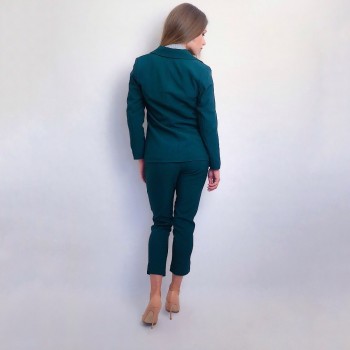 Work Pant Suits OL 2 Piece Set for Women Business interview suit set uniform smil Blazer and Pencil Pant Office Lady suit